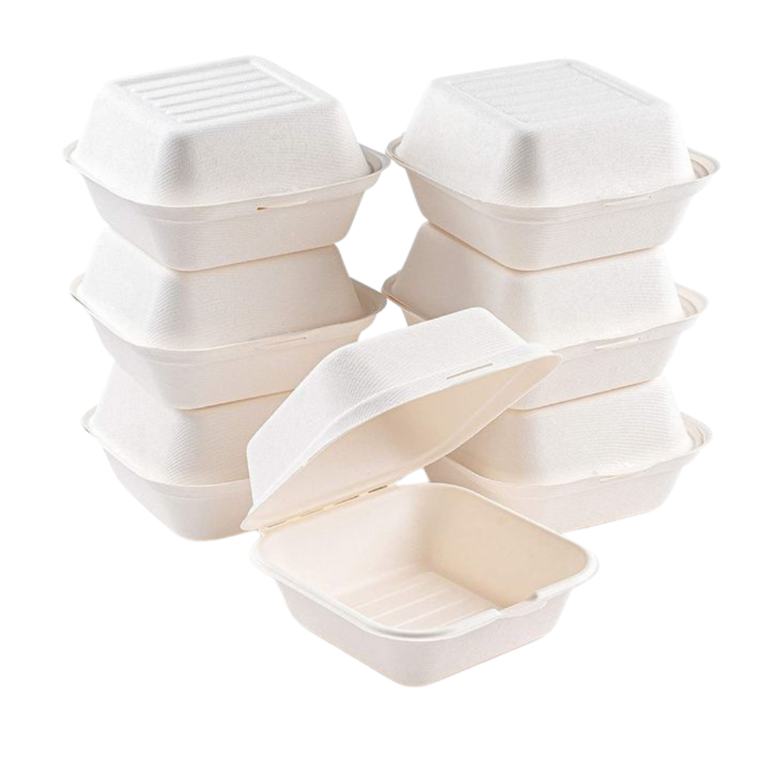 Bagasse Clamshell Containers