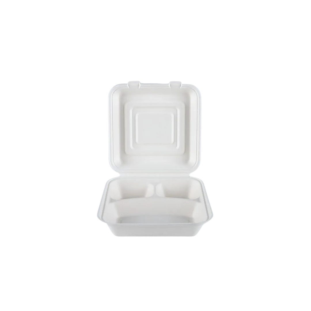 Bagasse Clamshell Containers - Image 3