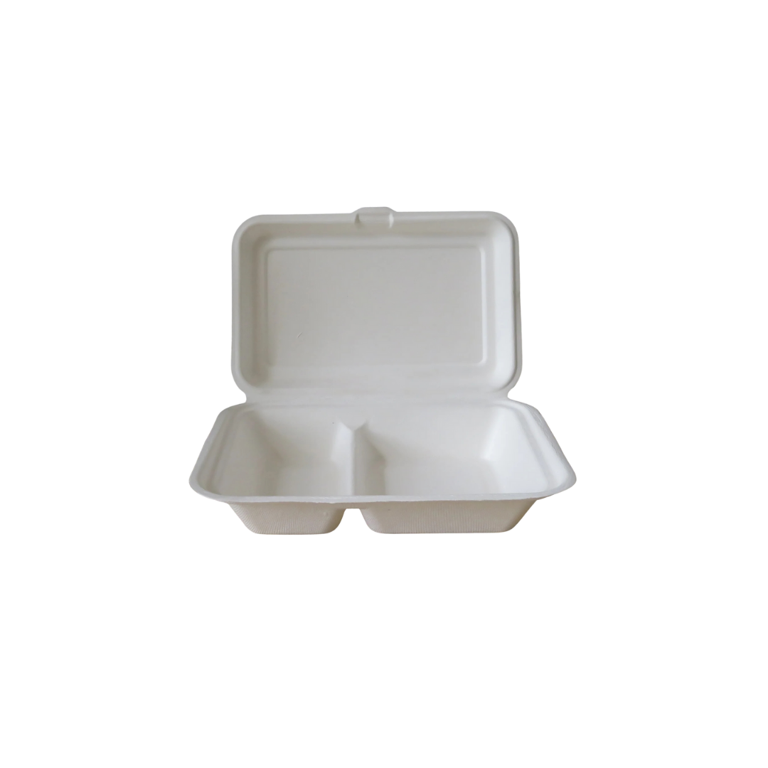 Bagasse Clamshell Containers - Image 2